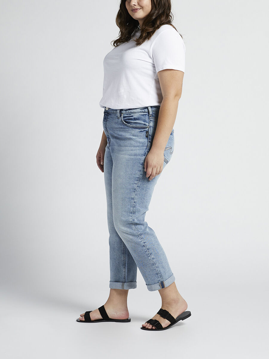 90s Boyfriend High Rise Slim Leg Jeans 