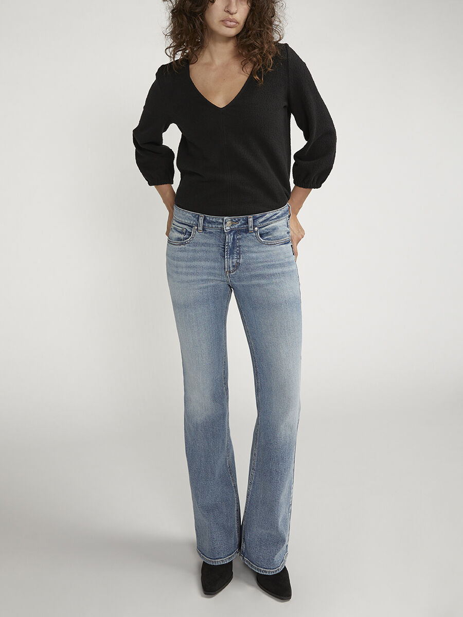 【NOICE】 W STRAIGHT FLARED JEANS /追跡付 You've Got Flare High Rise Jeans | Windsor