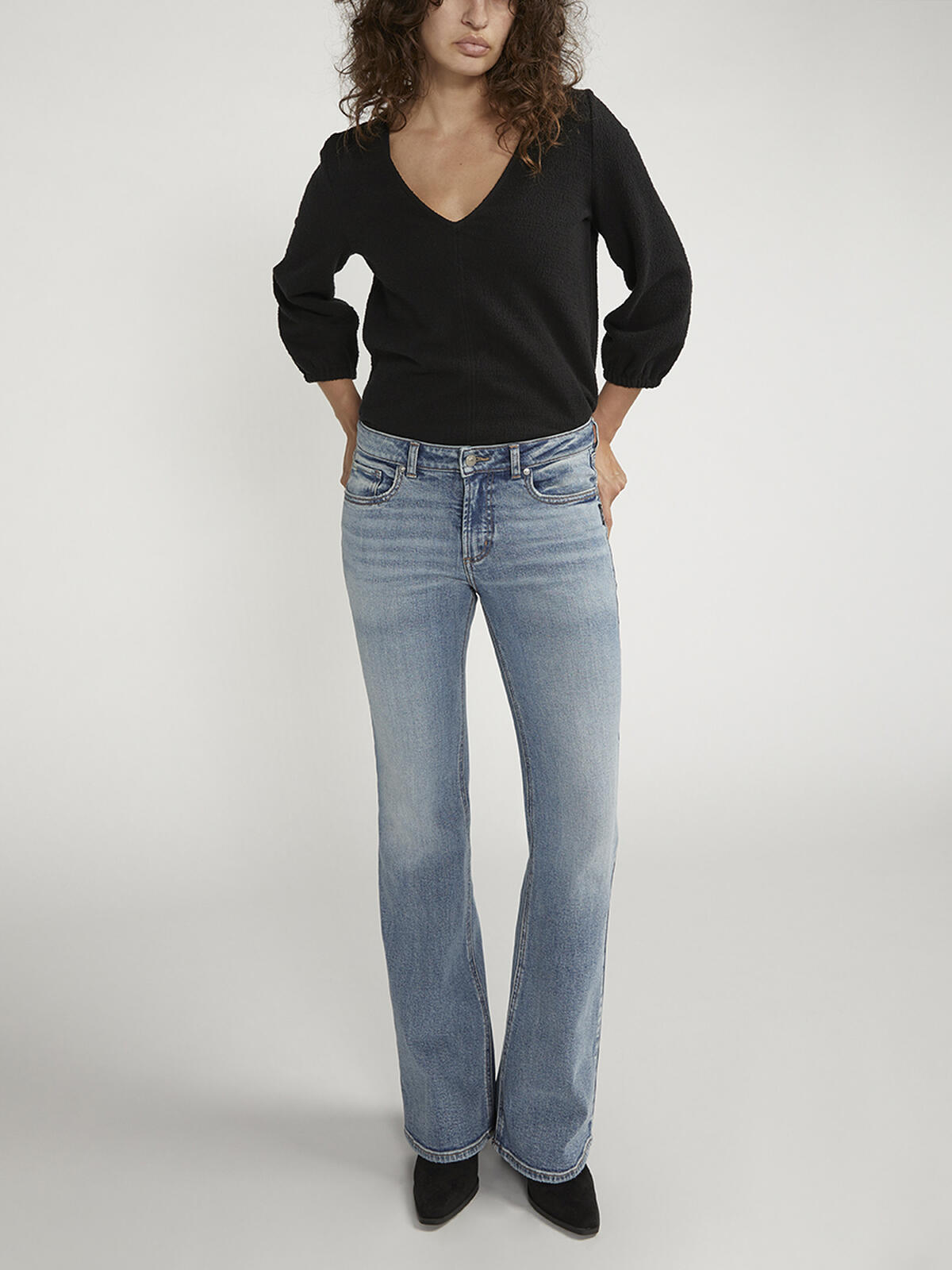 Be Low Low Rise Flare Jeans, , hi-res image number 0
