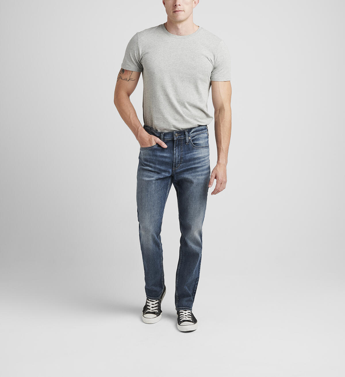 Eddie Relaxed Fit Tapered Leg Jeans, , hi-res image number 0