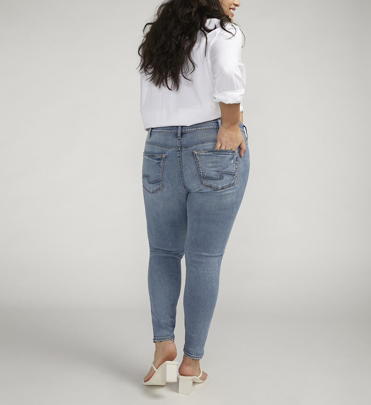 Britt Low Rise Skinny Leg Jeans Plus Size, , hi-res image number 1
