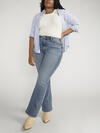 90s Vintage High Rise Bootcut Jeans Plus Size, , hi-res image number 4