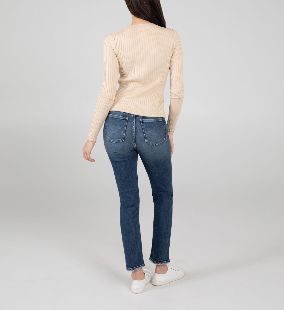 High Note High Rise Straight Leg Jeans Back