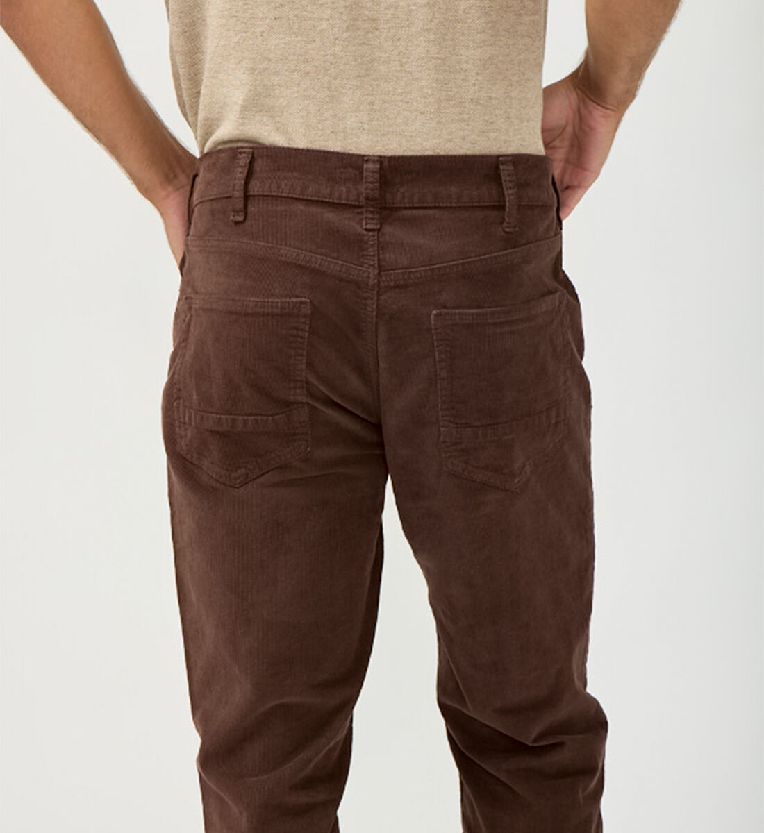 Buy Eddie Classic Athletic Fit Tapered Leg Corduroy Pants for USD 84.00 Silver Jeans US New