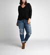 Boyfriend Mid Rise Slim Leg Jeans Plus Size Final Sale, , hi-res image number 0