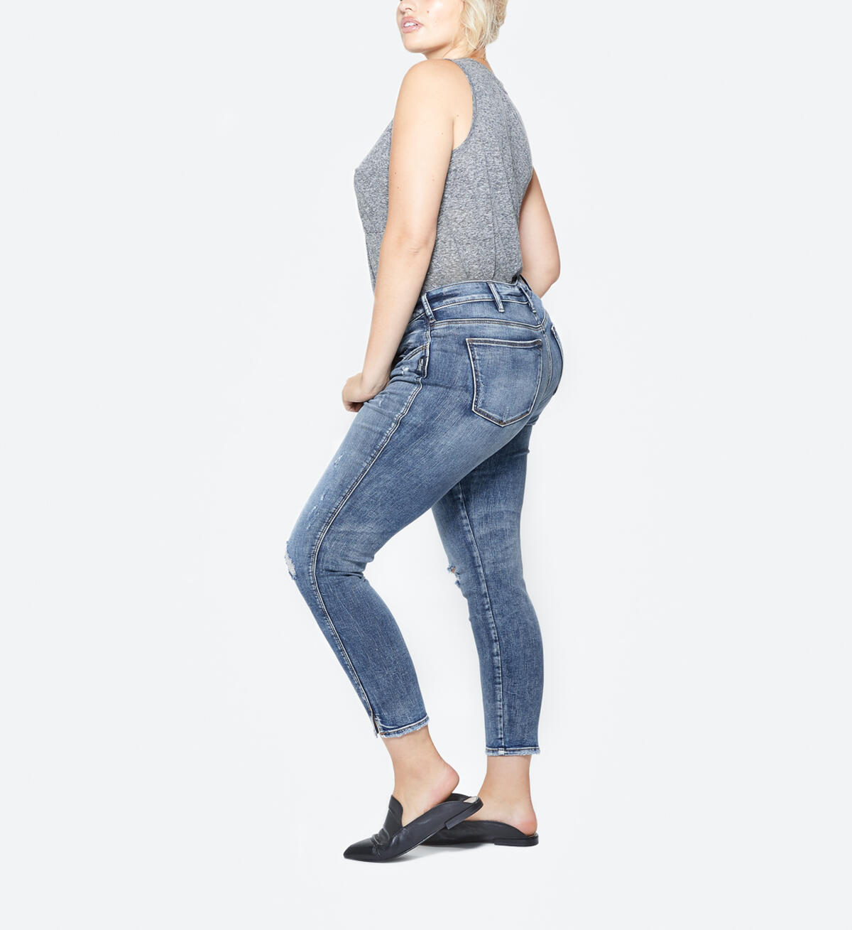 Avery Ankle Skinny Dark Wash, , hi-res image number 2