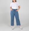 Belted High Rise Wide Leg Crop Jeans Plus Size, , hi-res image number 0