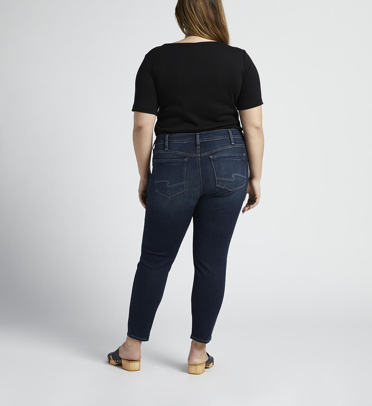 Elyse Mid Rise Skinny Crop Jeans Plus Size, , hi-res image number 1