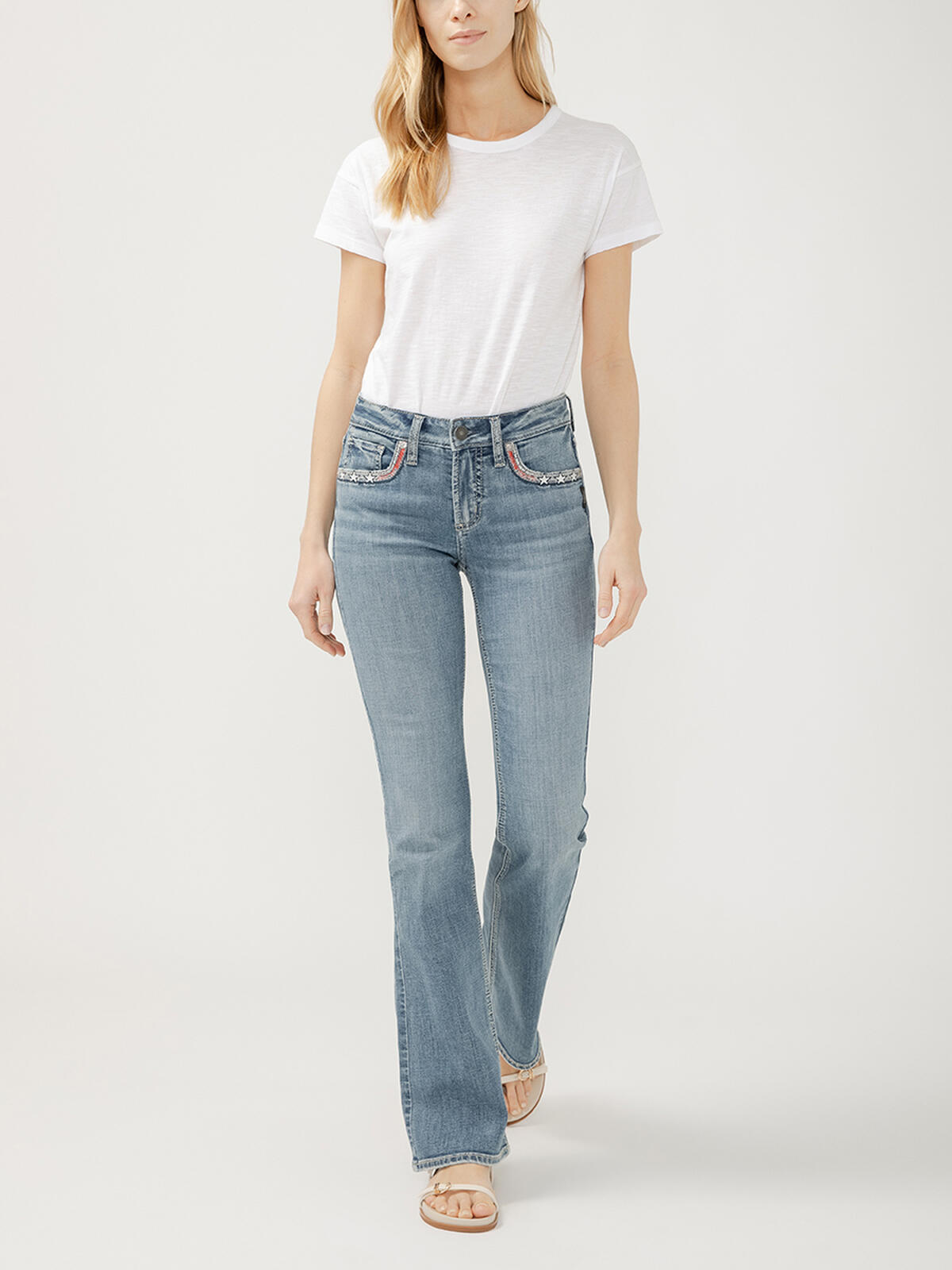 Suki Mid Rise Bootcut Luxe Stretch Americana Jeans image number 0