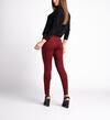 Most Wanted Mid Rise Skinny Leg Pants, Red, hi-res image number 1