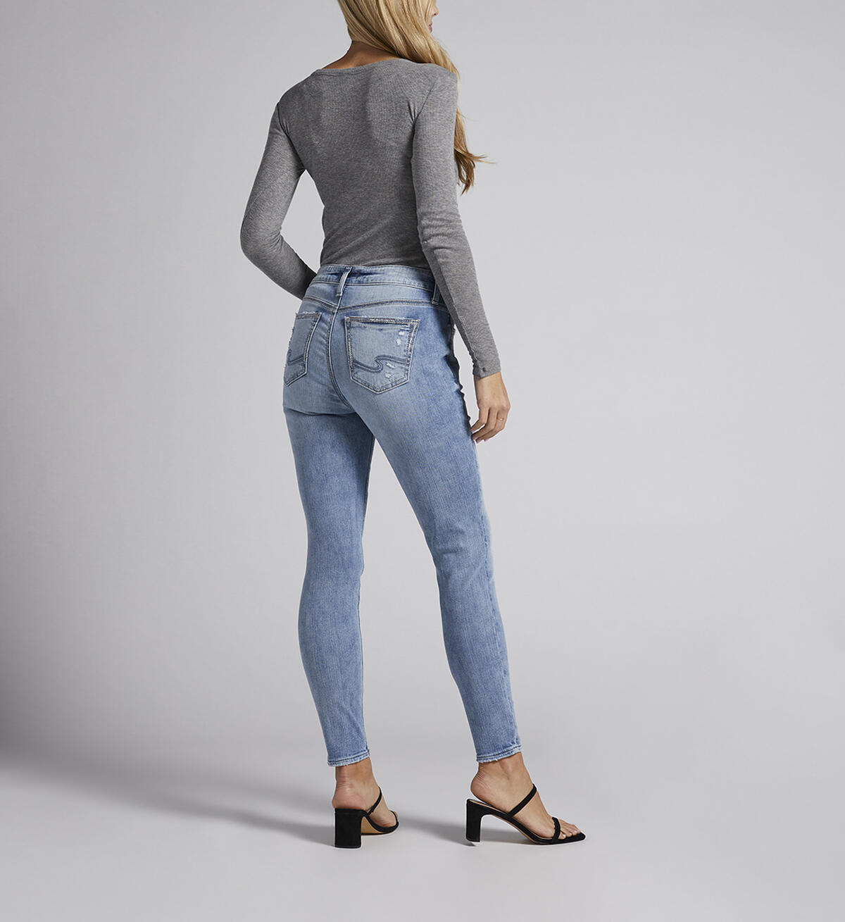 Elyse Mid Rise Skinny Jeans, Indigo, hi-res image number 1
