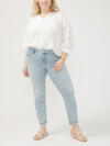 Girlfriend Mid Rise Slim Leg Jeans Plus Size image number 0