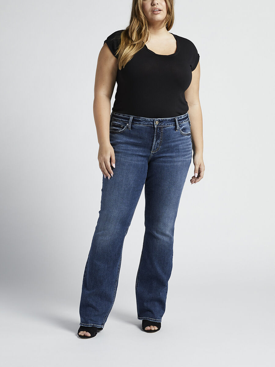 Women's Plus Size Bootcut Jeans 