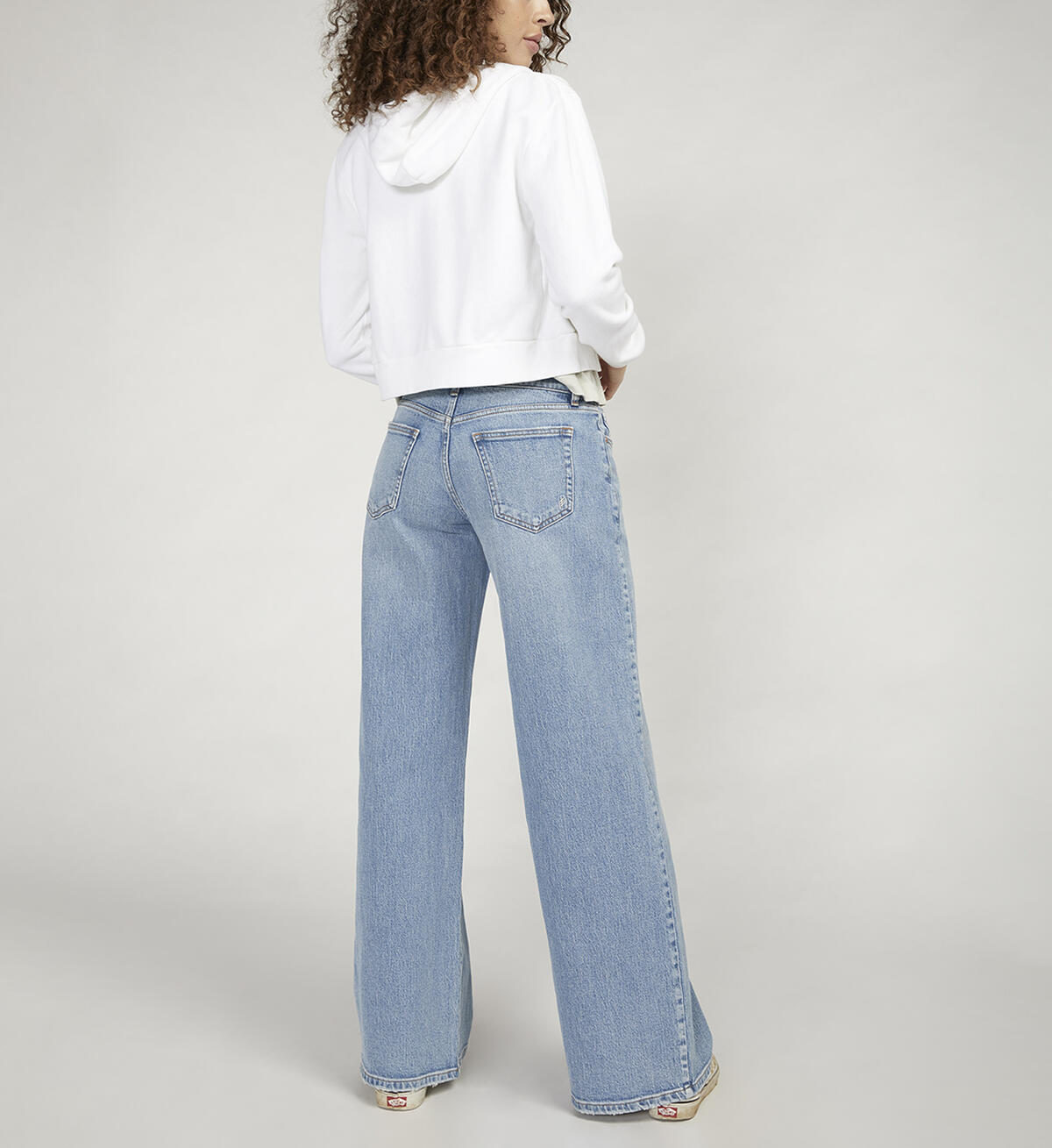 Low Rise Wide Leg Skater Jeans, Indigo, hi-res image number 2