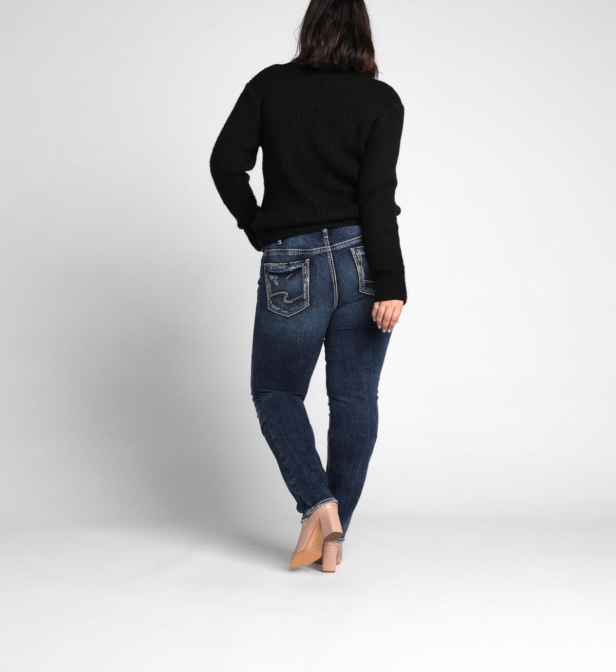 Elyse Mid Rise Straight Leg Jeans Plus Size Final Sale, , hi-res image number 1