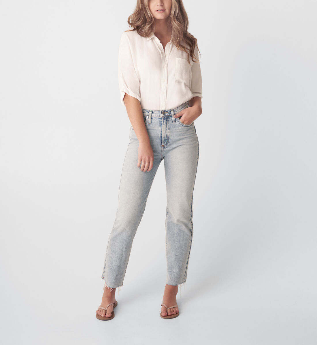 Silver straight leg jeans clearance