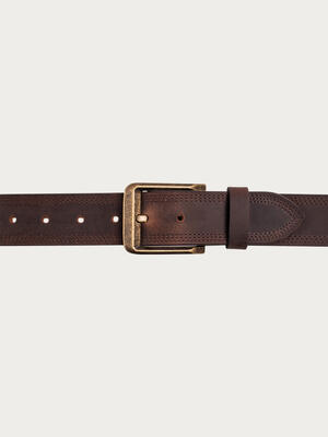 Men's 40MM Genuine Crazy Horse Leather Belt
