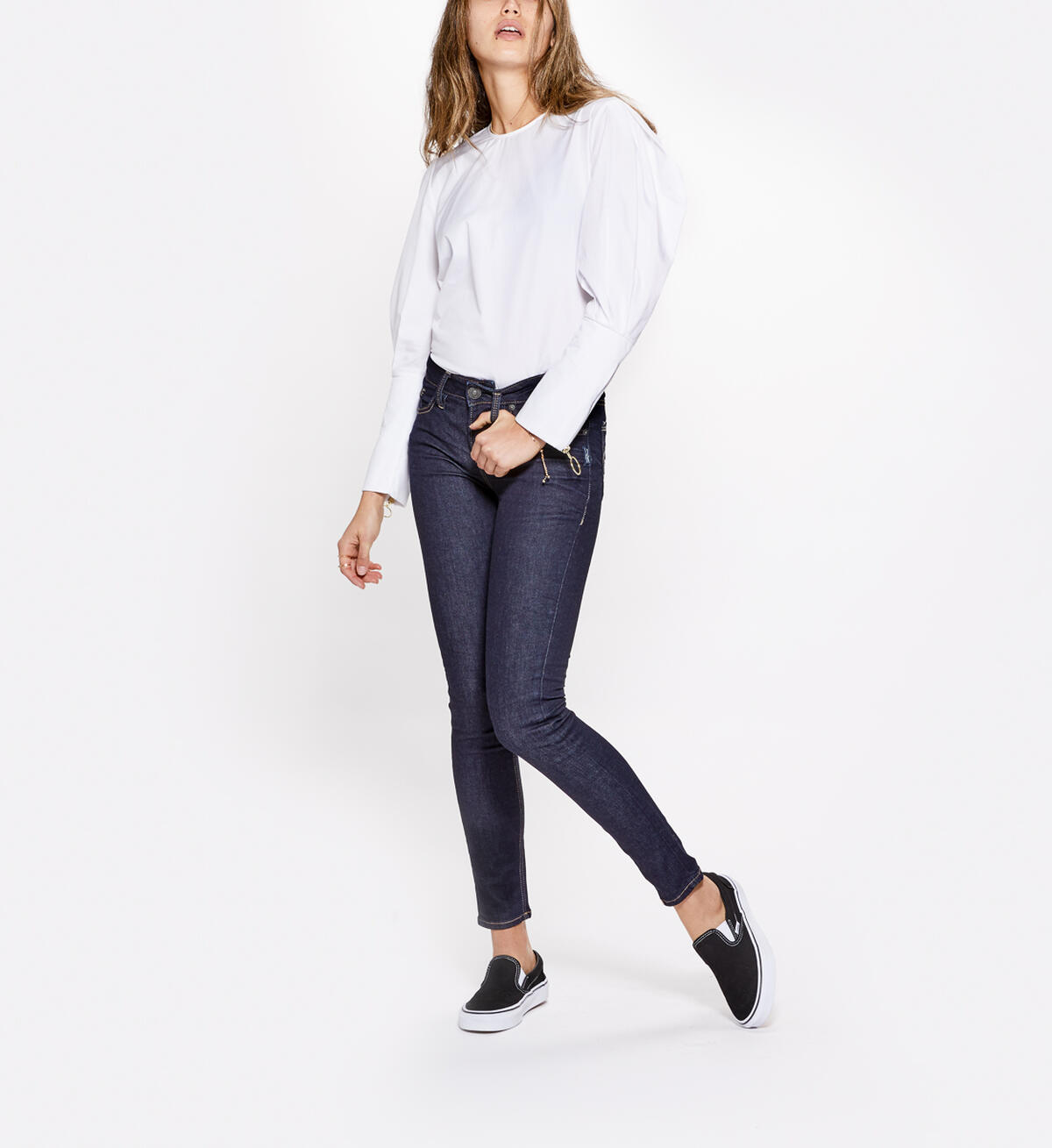 Aiko Super Skinny Dark Wash, , hi-res image number 0