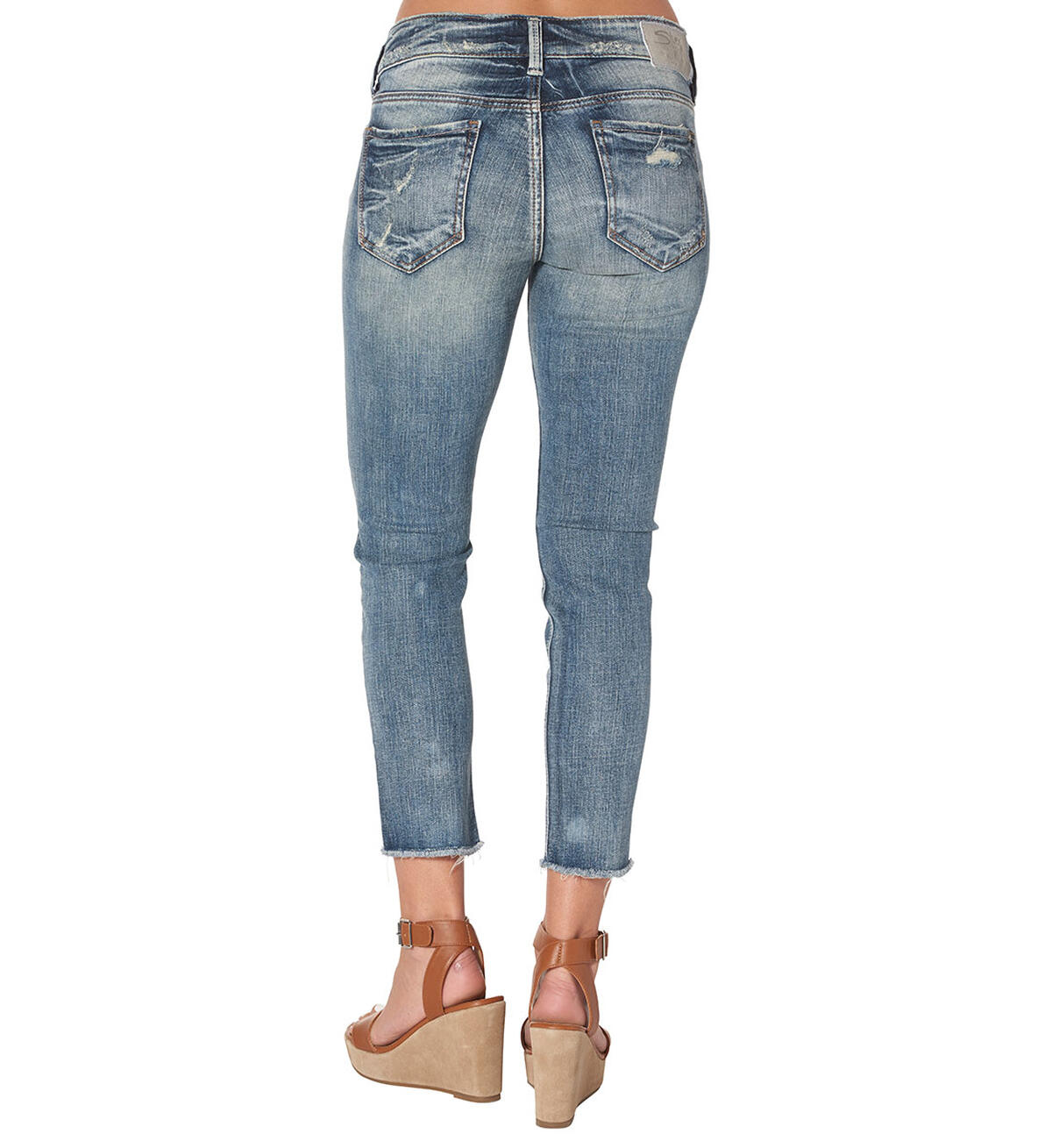 Elyse Slim Crop Medium Wash, , hi-res image number 1