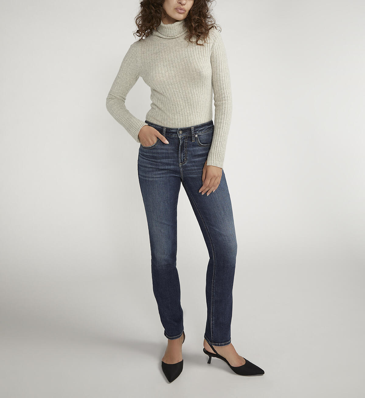 Avery High Rise Straight Leg Jeans, , hi-res image number 0