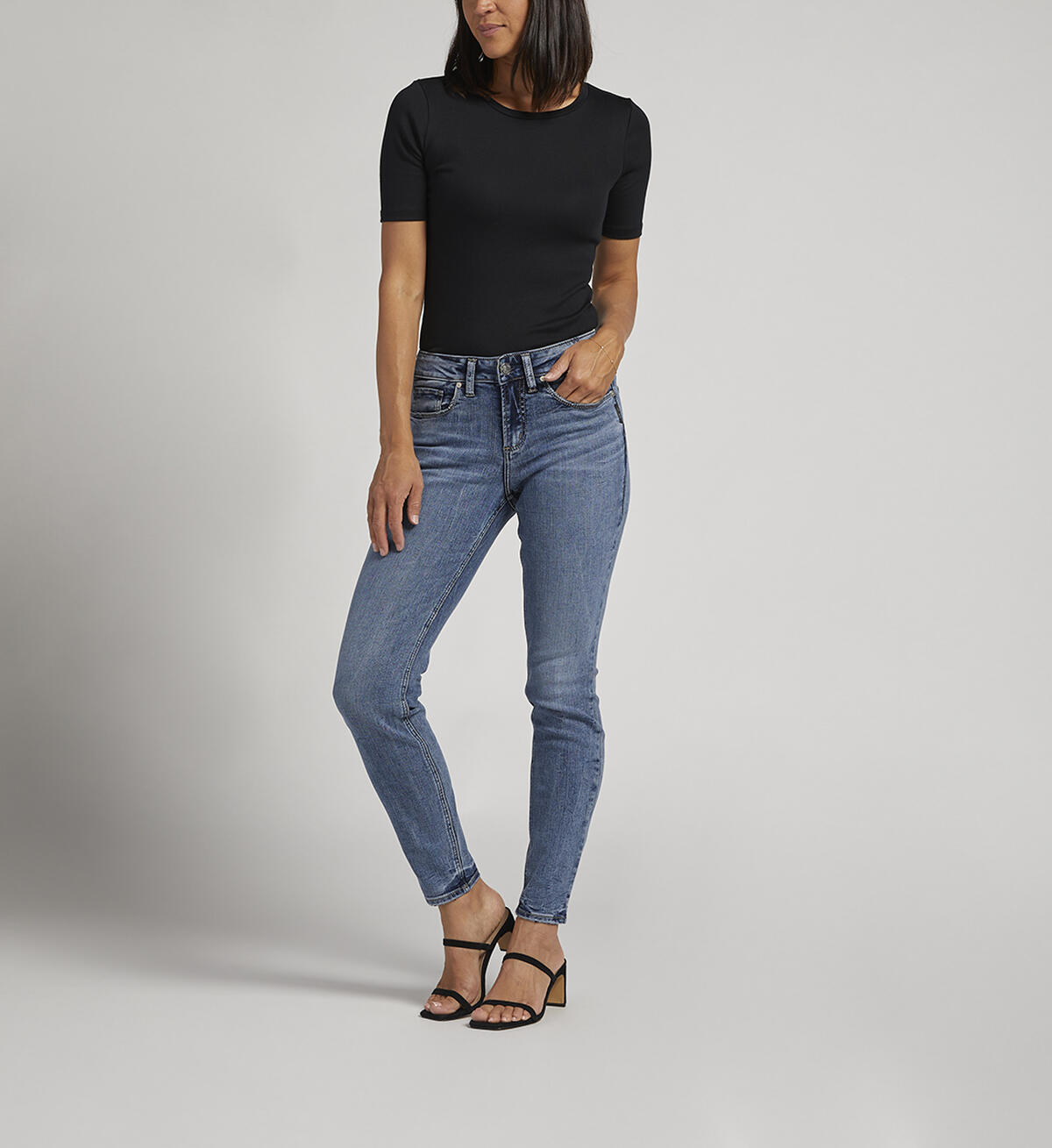 Suki Mid Rise Skinny Jeans, Indigo, hi-res image number 0