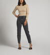Highly Desirable High Rise Straight Leg Jeans, Black, hi-res image number 0