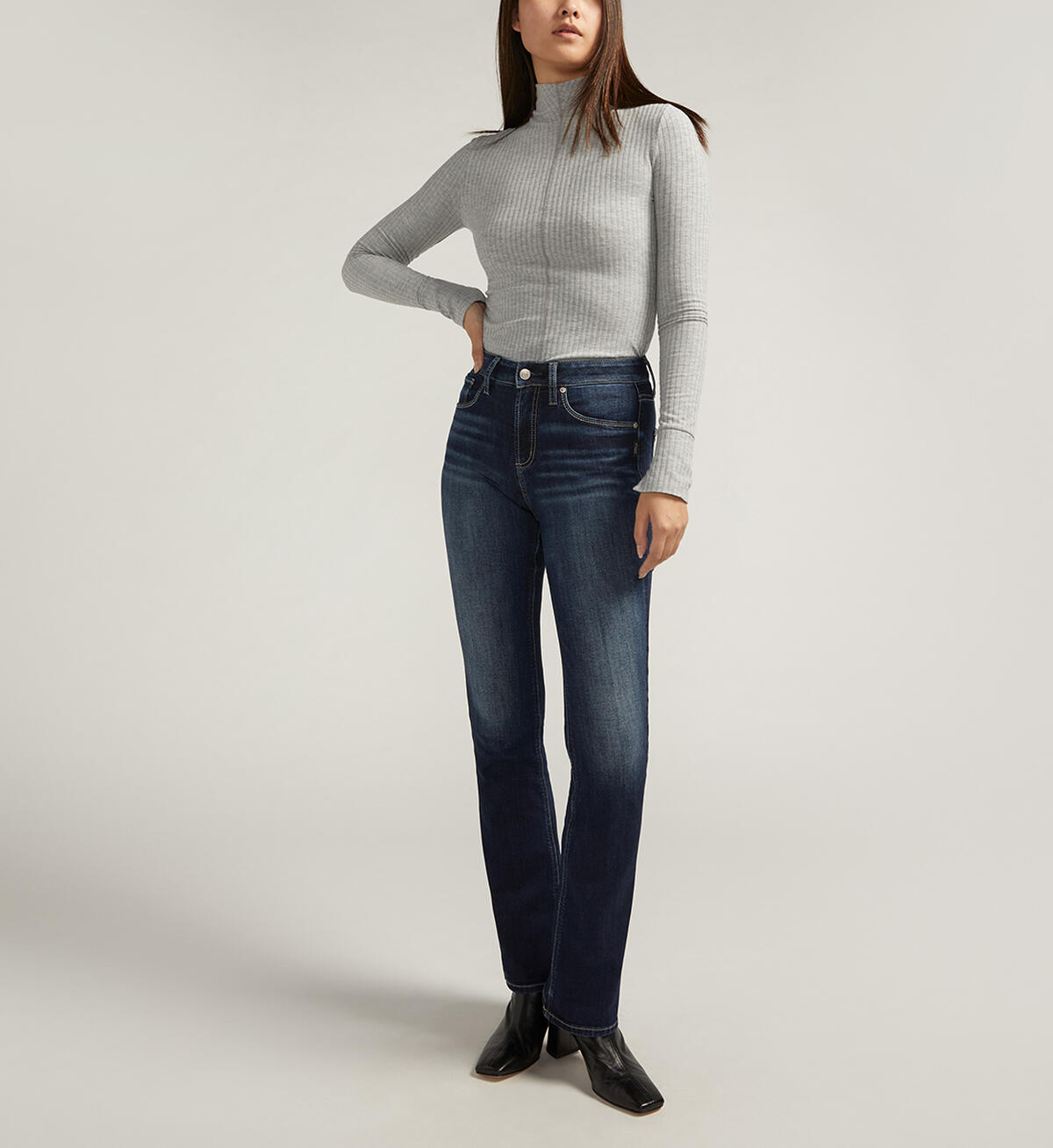 Avery High Rise Slim Bootcut Jeans, , hi-res image number 0