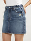 Highly Desirable Jean Mini Skirt image number 3