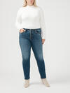 Most Wanted Mid Rise Straight Leg Jeans Plus Size image number 0
