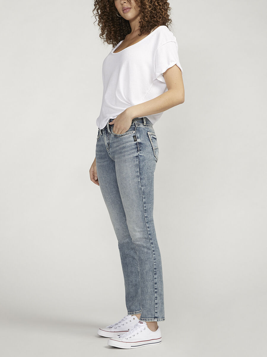 Suki Mid Rise Straight Leg Jeans