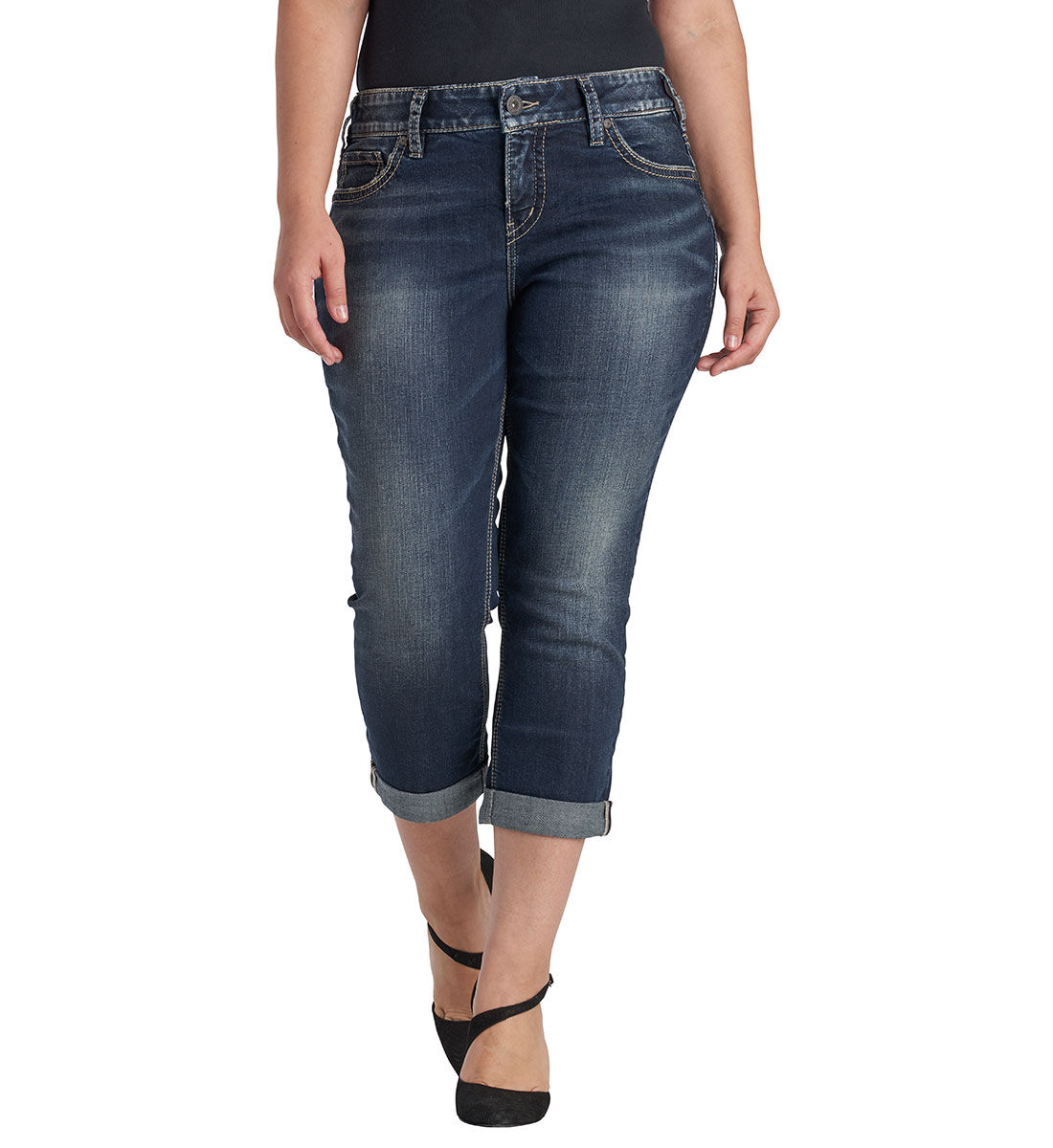 Silver jeans deals elyse capri