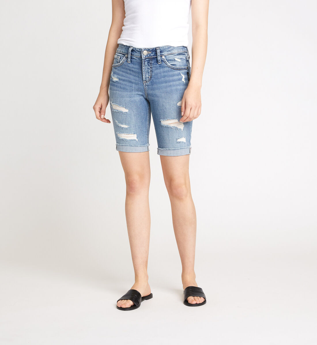 Silver suki bermuda shorts hot sale
