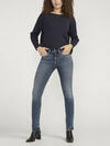 Suki Mid Rise Straight Leg Jeans, Indigo, hi-res image number 0