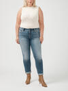 Girlfriend Mid Rise Skinny Luxe Stretch Jeans Plus Size, , hi-res image number 0