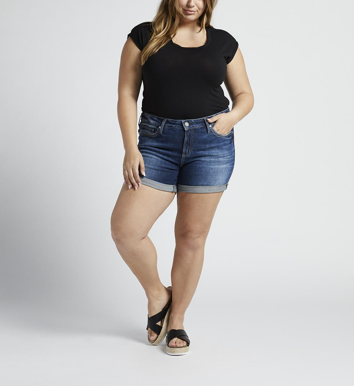 Elyse Mid Rise Short Plus Size, , hi-res image number 0
