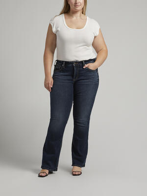 Suki Mid Rise Bootcut Jeans Plus Size