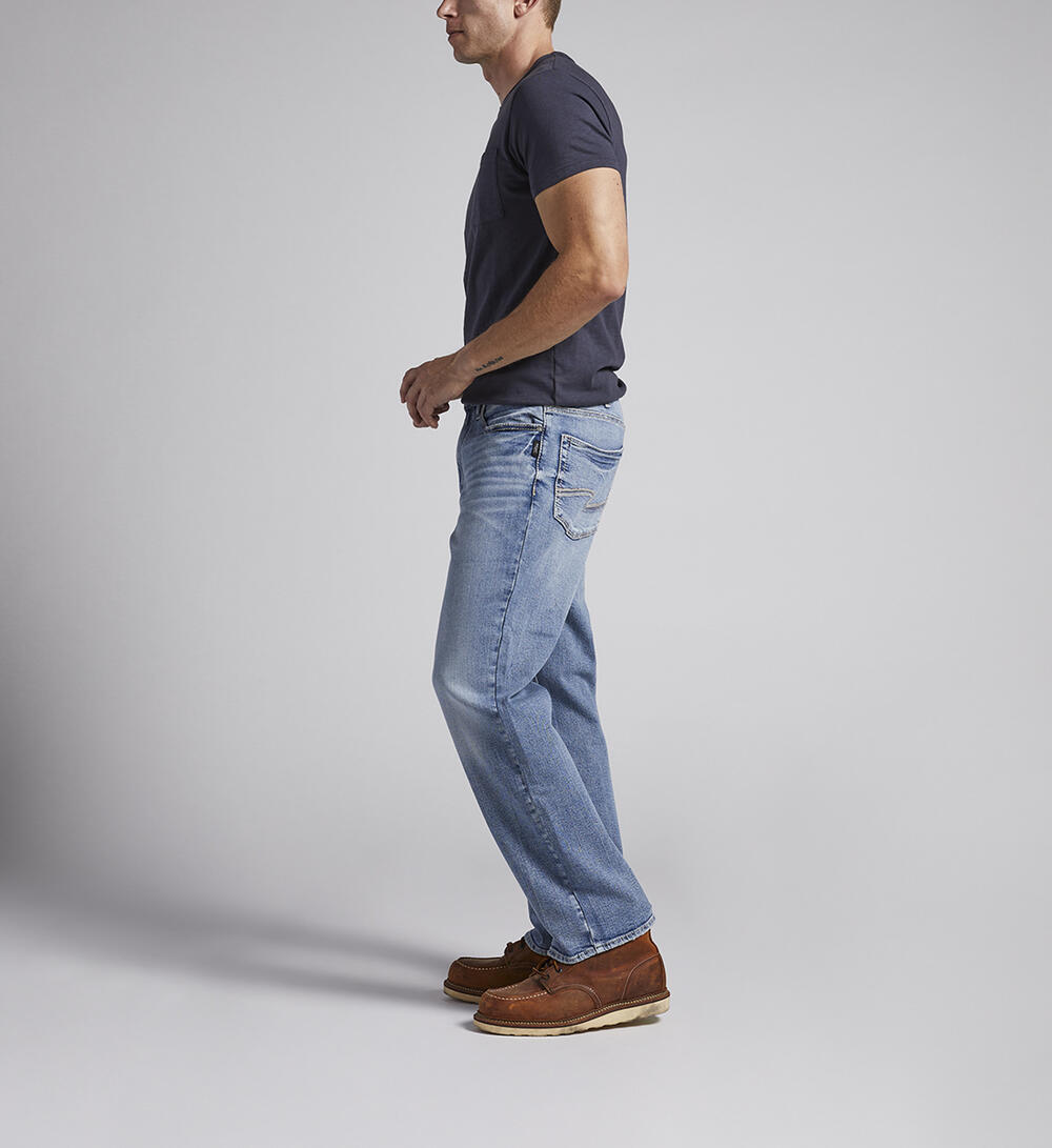 Gordie Relaxed Fit Straight Leg Jeans, Indigo, hi-res image number 2