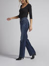Avery High Rise Trouser Leg Jeans, Indigo, hi-res image number 2