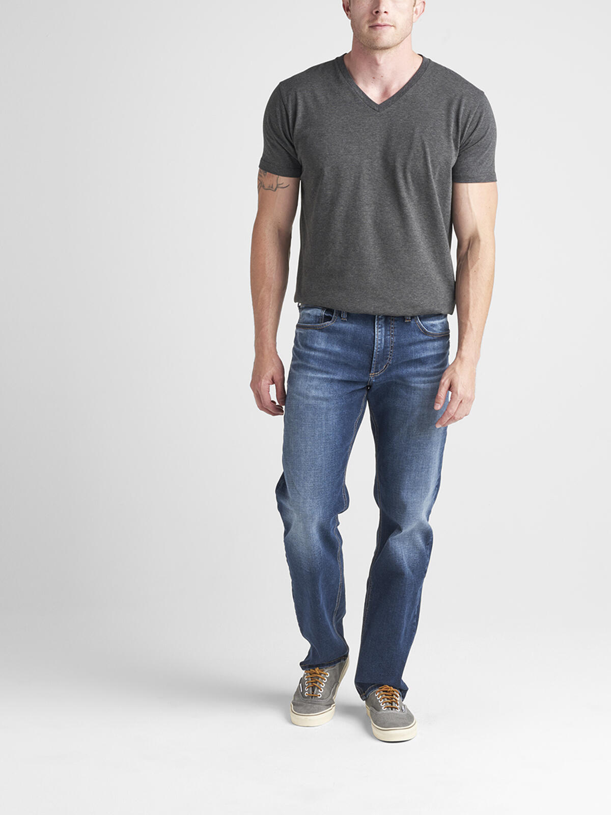 Eddie Relaxed Fit Tapered Leg Jeans image number 0
