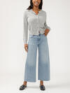 Isbister High Rise Angled Seam Wide Leg Jeans image number 0