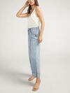 Baggy Mid Rise Wide Leg Cropped Jeans, , hi-res image number 2