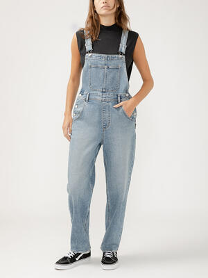 90s Baggy Straight Leg Overall Jeans
