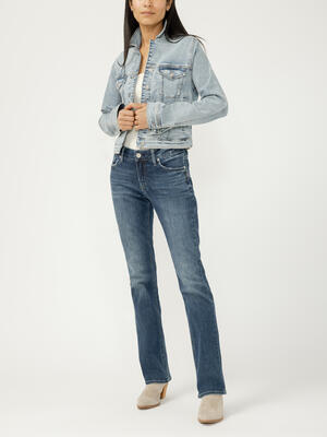 Elyse Mid Rise Slim Bootcut Jeans