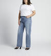 Highly Desirable High Rise Trouser Leg Jeans Plus Size, , hi-res image number 2