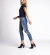 Boyfriend Mid Rise Slim Leg Jeans, Indigo, hi-res image number 2