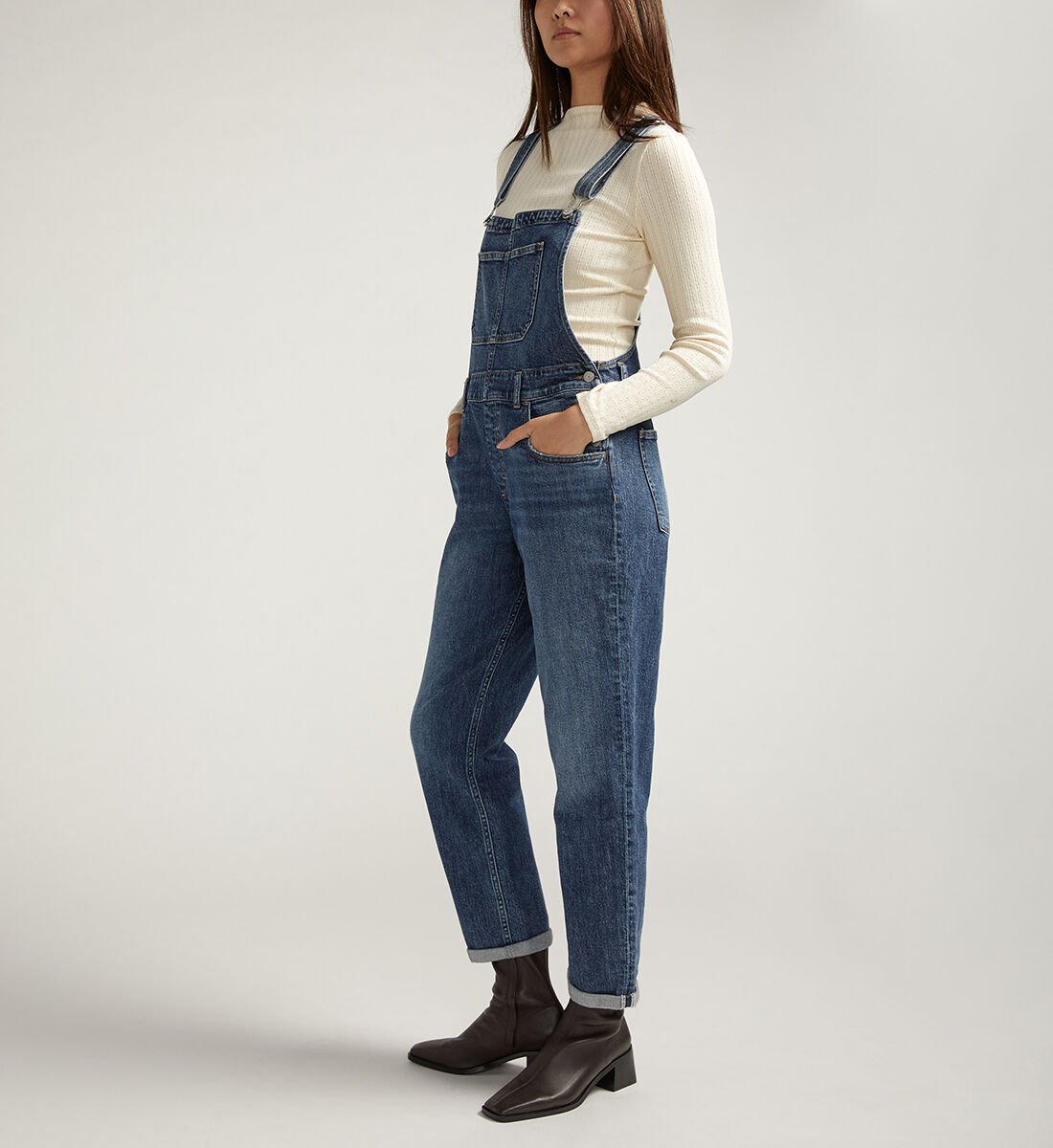 Buy Baggy Straight Leg Overall Jeans for USD 99.00 Silver Jeans US New