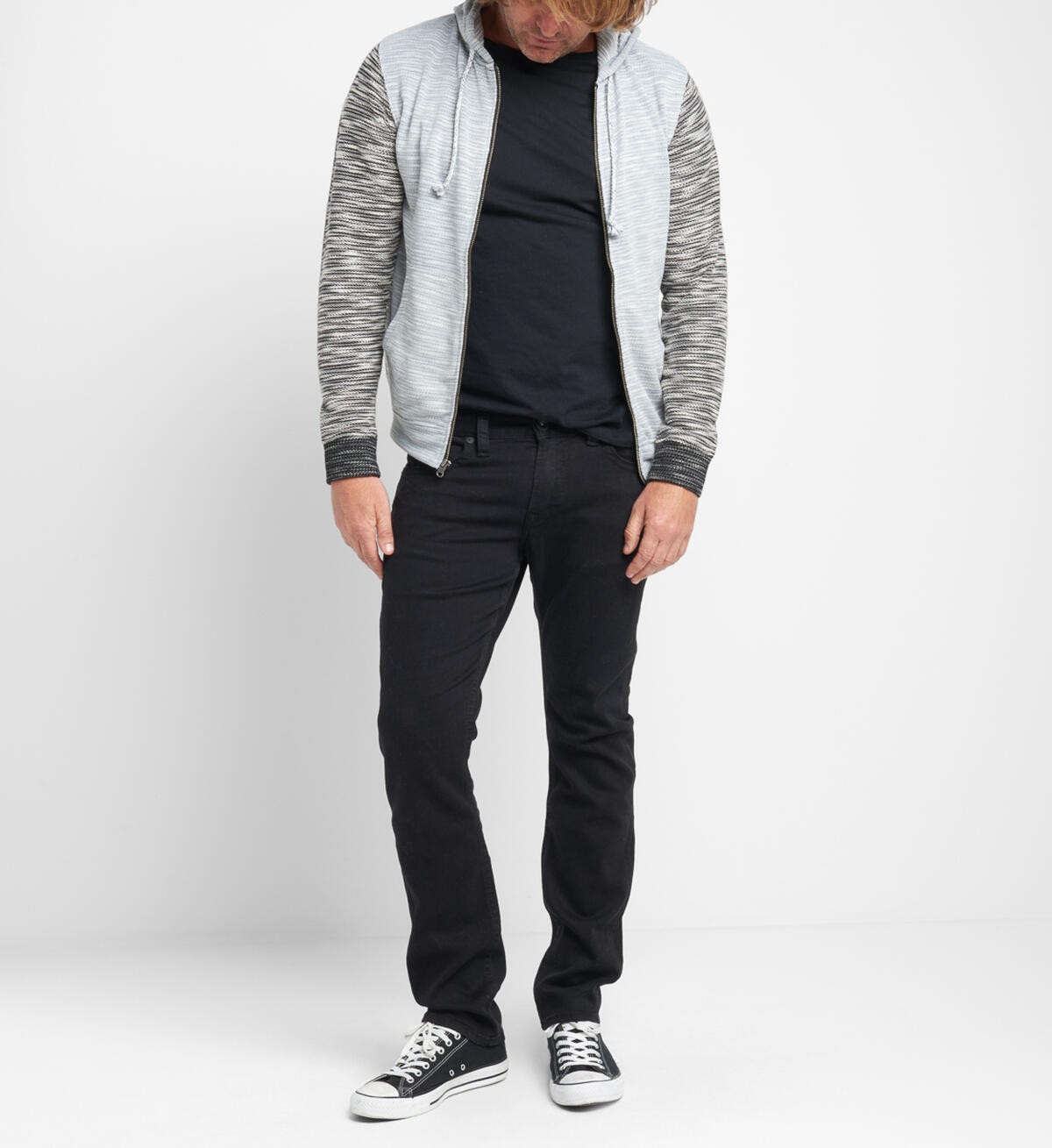 Becker Marled-Knit Zip Hoodie Final Sale, , hi-res image number 0
