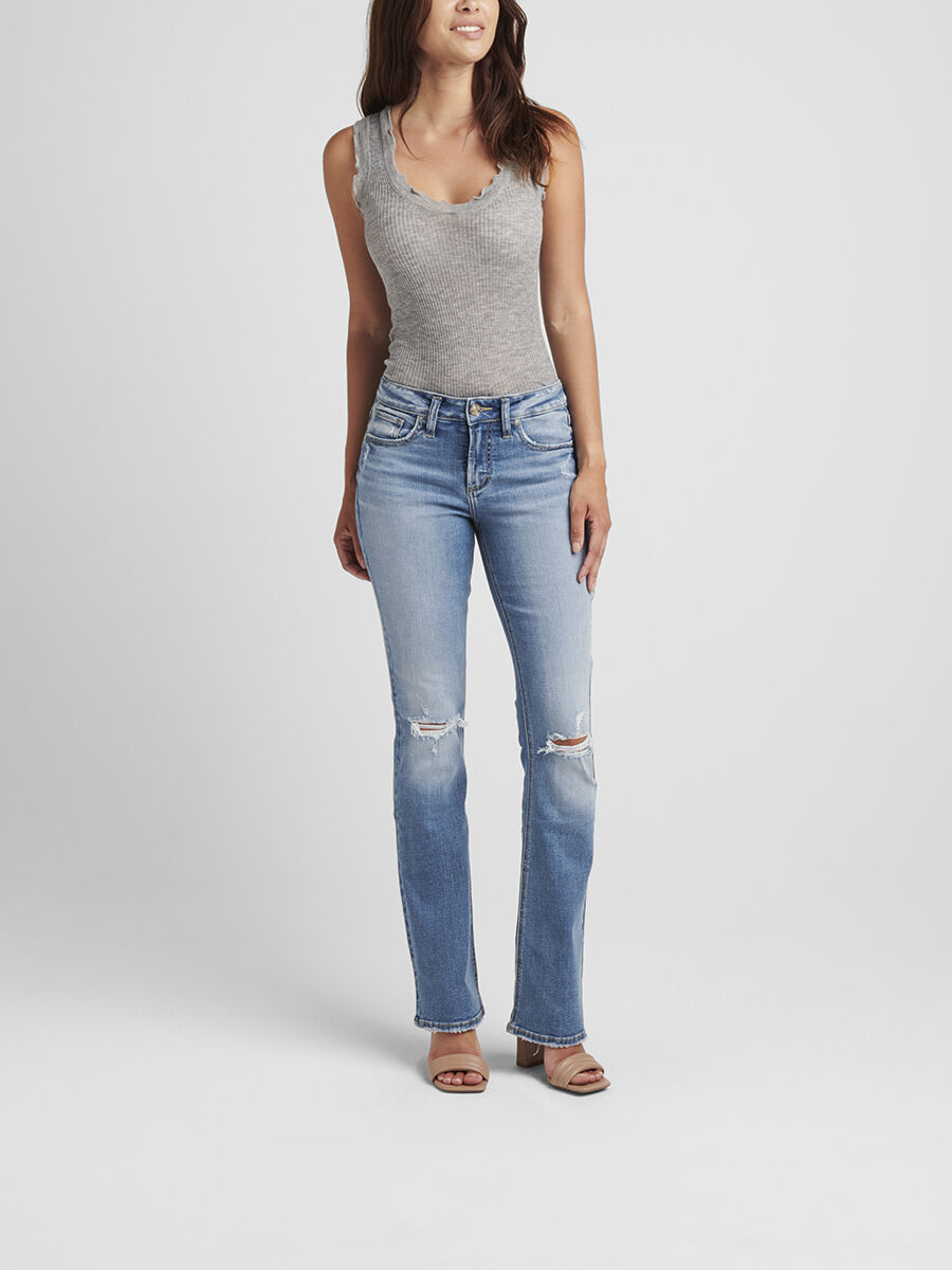 Suki Mid Rise Slim Bootcut Jeans 