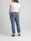 Boyfriend Mid Rise Slim Leg Jeans Plus Size image number 1