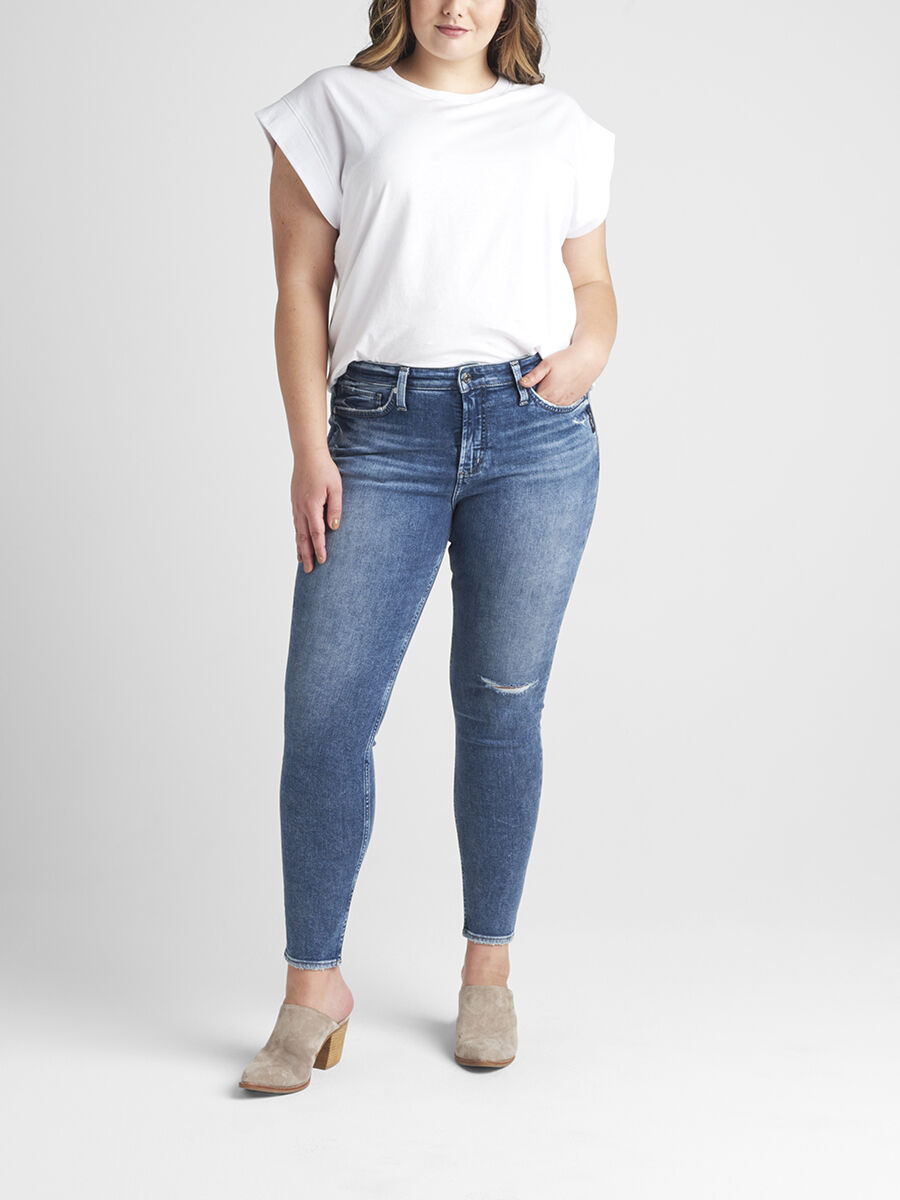 Most Wanted Mid Rise Skinny Jeans Plus 